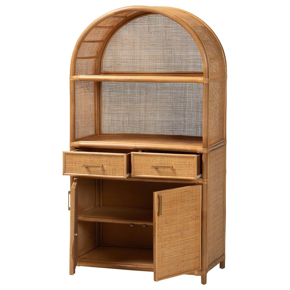 Baxton Studio Mairen 2-Drawer Storage Cabinet in Light Honey, , large
