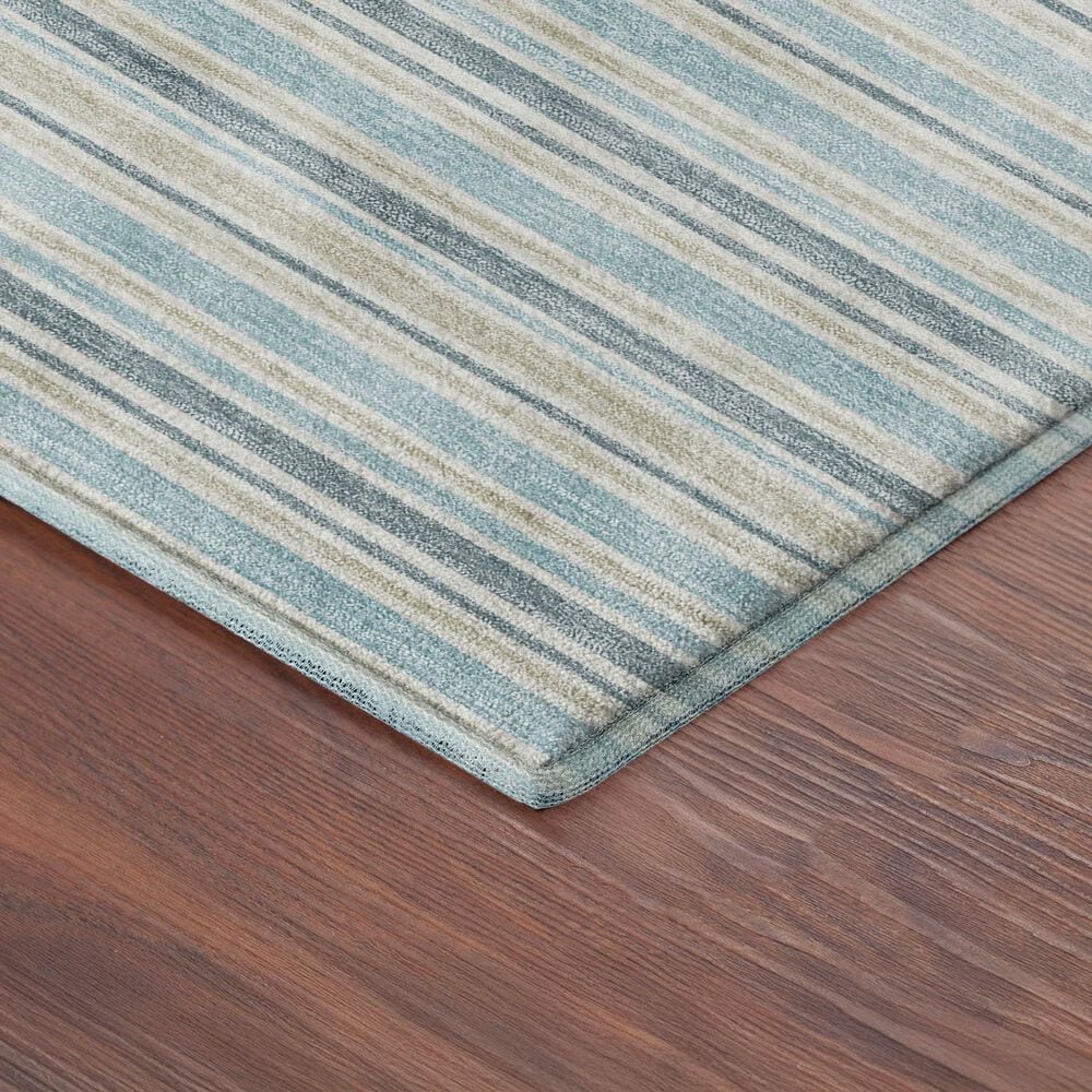 Dalyn Rug Company Soft Essentials Striped Sky 8' x 10' Indoor/Outdoor Area Rug, , large