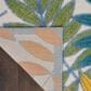 Nourison Aloha ALH18 3"6" x 5"6" Ivory and Multicolor Indoor/Outdoor Area Rug, , large