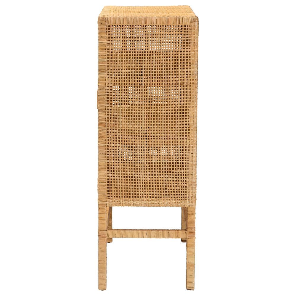 Baxton Studio Vivan 3-Shelf Storage Cabinet in Natural Brown, , large