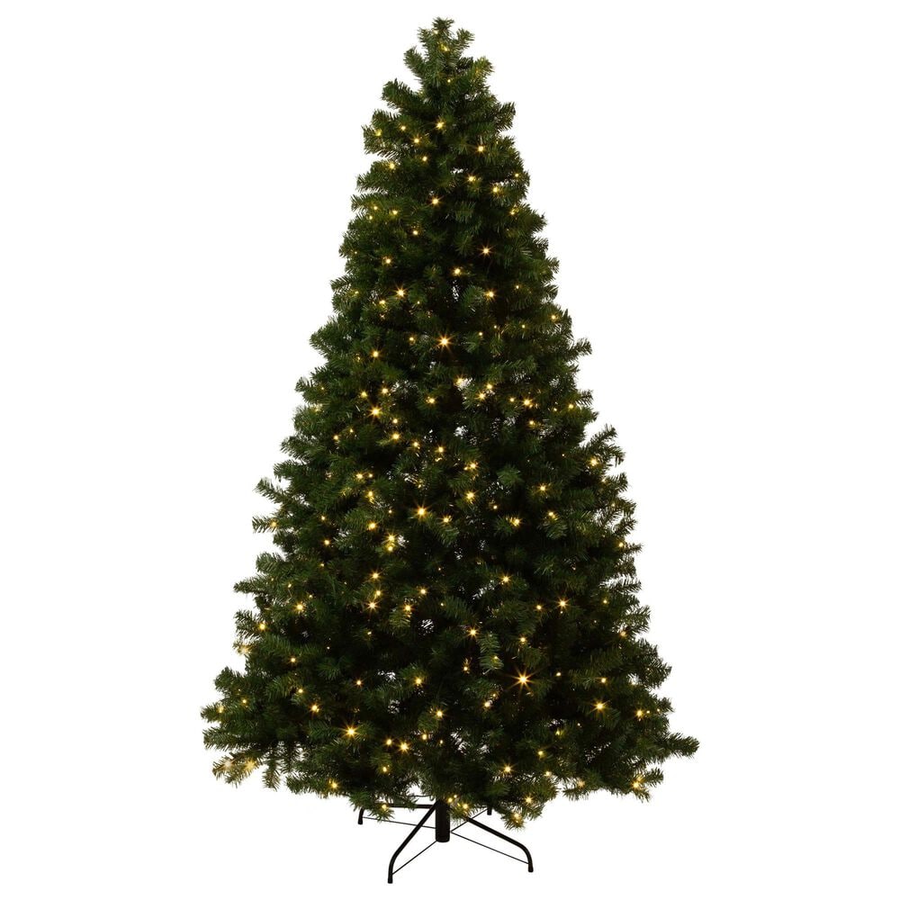 Timberlake 7.5 ft Artificial Christmas Tree with 450 LED Lights in Green, , large