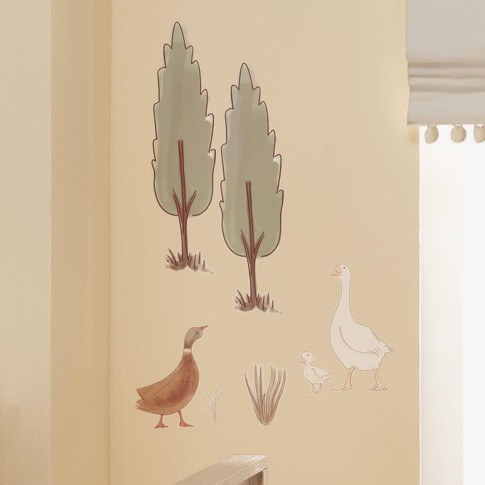 Lambs &amp; Ivy Bunny Hop 4-Sheet Wall Decal in Multicolor, , large
