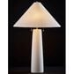 Adesso Waylon Table Lamp in White and Antique Brass, , large