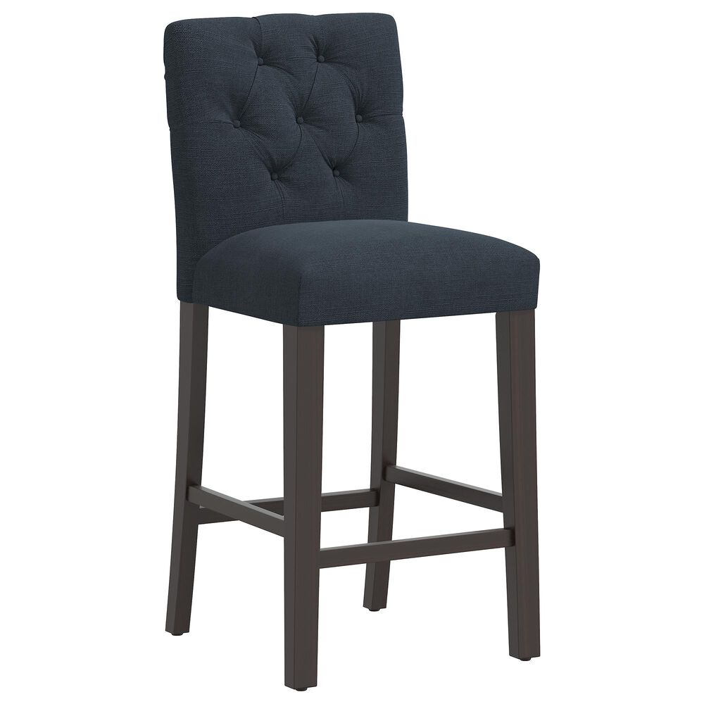 Skyline Furniture Bar Stool in Linen Navy, , large