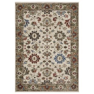 Oriental Weavers Hastings HA03W 9"10" x 12"10" Ivory Area Rug, , large