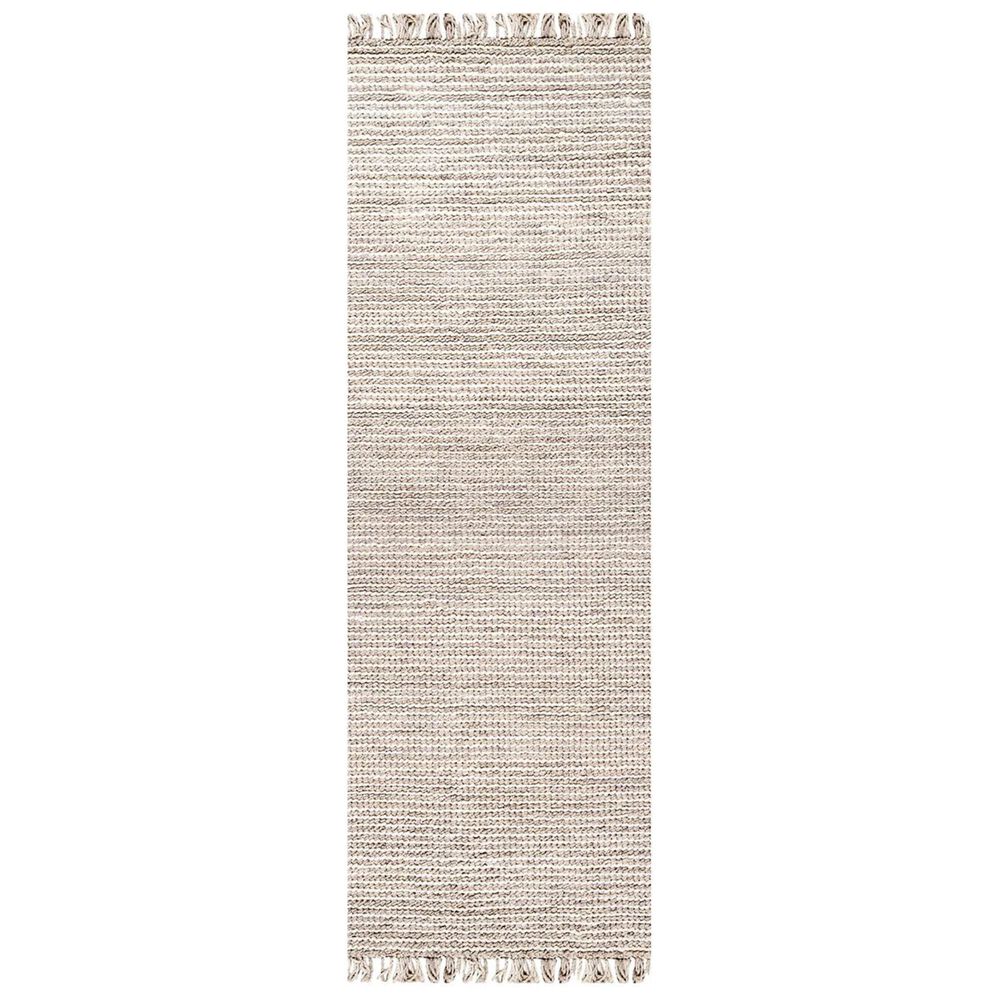 nuLOOM Dhurrie MHDH01D 2'6" x 8' Silver Runner, , large