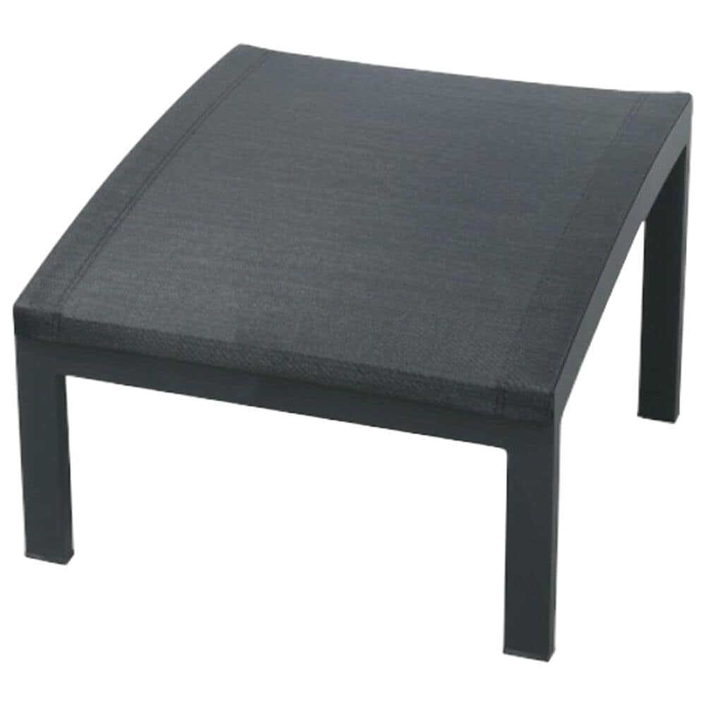 Three Birds Casual Tribeca Outdoor Ottoman in Black, , large