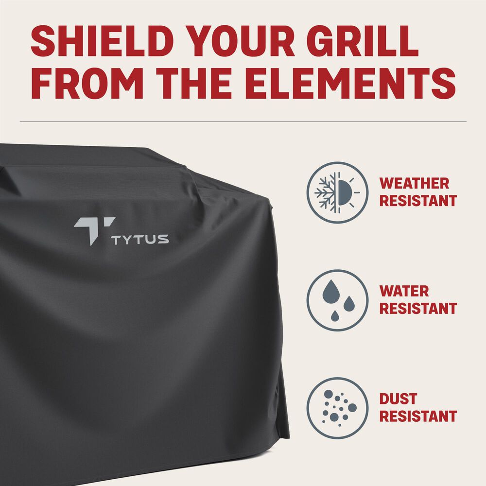 TYTUS Anaheim 4-Burner Gas Grill Cover in Black, , large