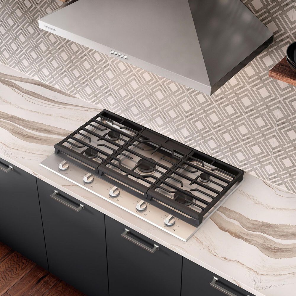 Samsung 36&quot; Gas Cooktop 5 Burner in Stainless Steel, , large