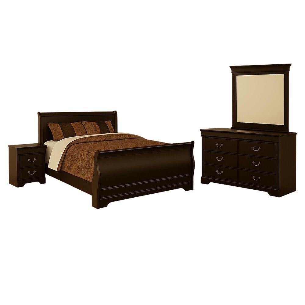 Ashley Huey Vineyard 4-Piece Queen Bedroom Set in Black, , large