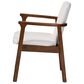 Baxton Studio Miyagi Arm Chair in Walnut Brown, , large