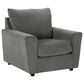 Ashley Stairatt Chair and Ottoman in Gravel, , large