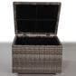 Hearth and Haven Outdoor Storage End Table with Lift-Top Lid in Gray, , large