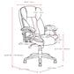CorLiving Workspace Executive Office Chair in Brick Red, , large