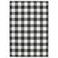 Oriental Weavers Marina Black and Ivory 7"10" x 10"10" Indoor/Outdoor Area Rug, , large