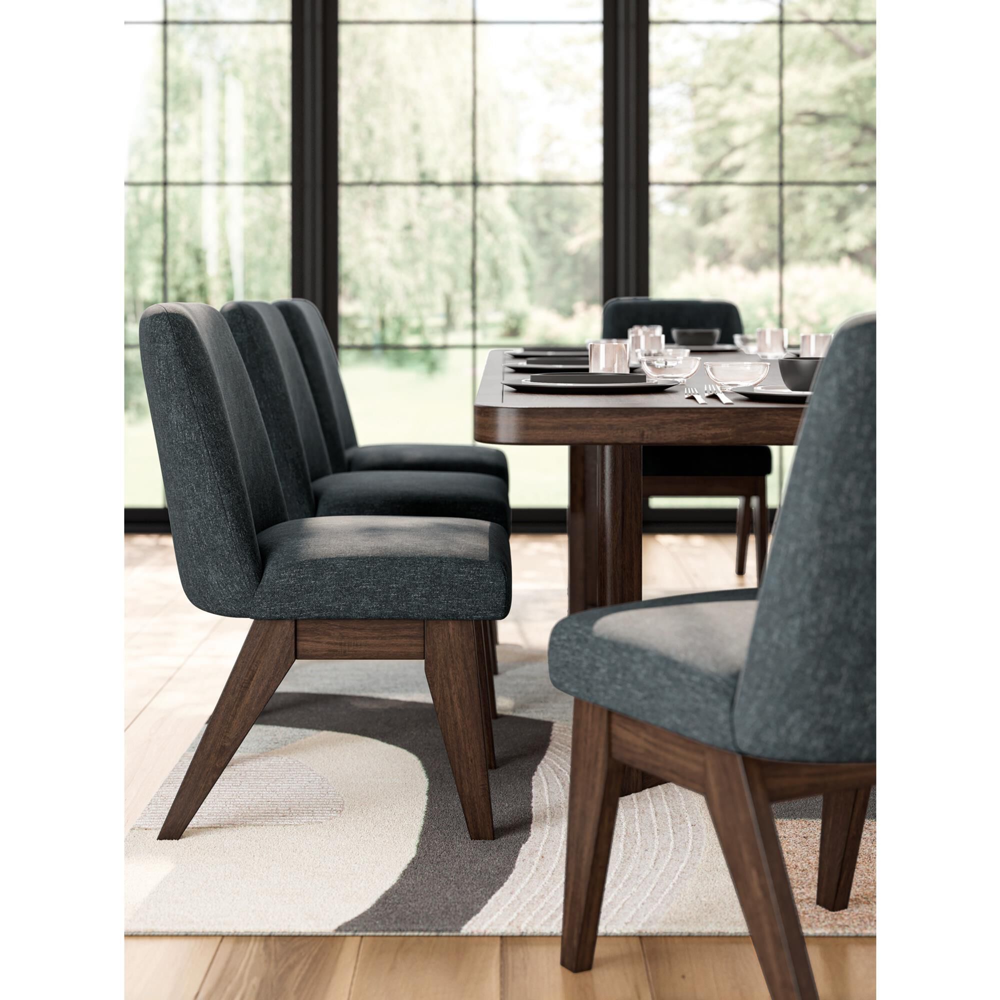 Ashley Dilenno Upholstered Dining Side Chair in Dark Brown