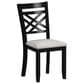 Mayberry Hill Brooks 6-Piece Rectangular Dining Set in Black and Medium Brown, , large