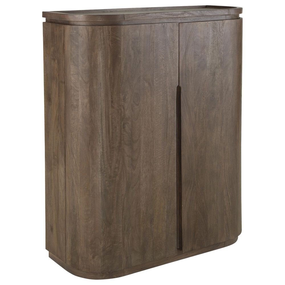 Ashley Landermont Bar Cabinet in Medium Brown, , large