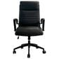 Simeon Collection Leather Desk Chair in Smooth Black, , large