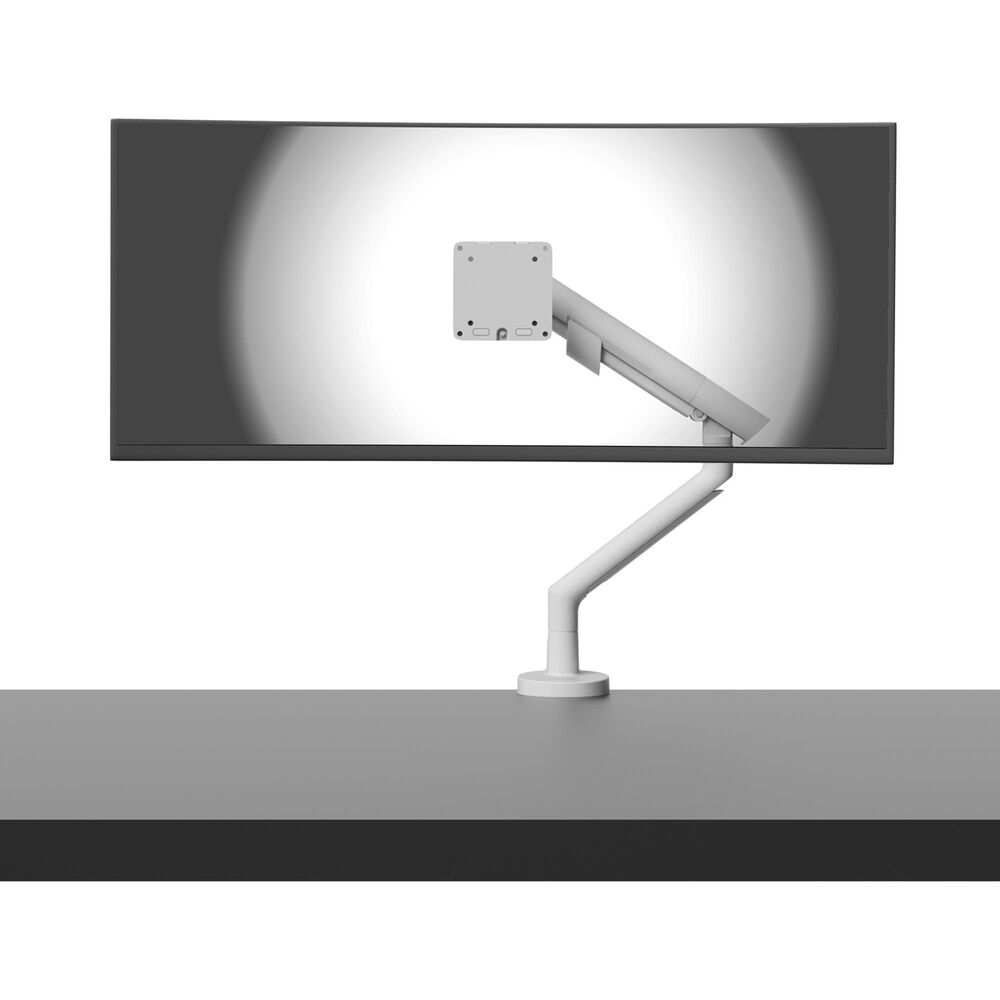 Kanto Single Monitor Desk Mount for 17" - 40" Displays in White, , large