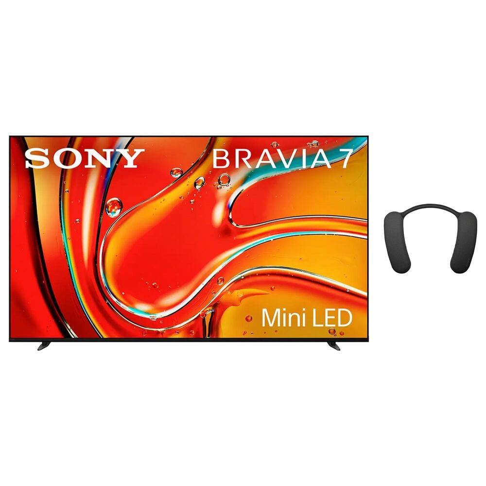 Sony 75" Class Bravia 7 Mini LED QLED 4K HDR - Smart TV with Theater U Wearable Speaker in Black, , large