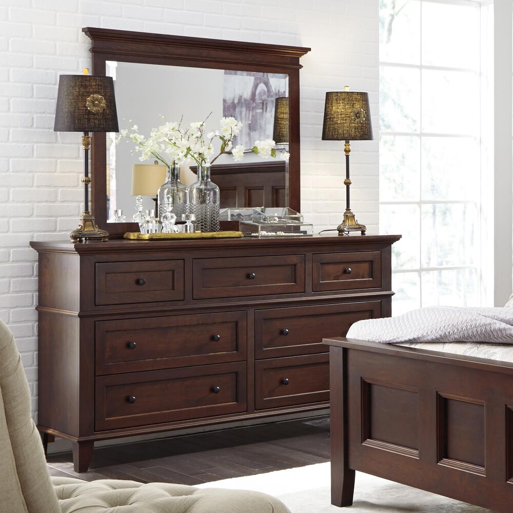 Fleming Furniture Co. Brentwood 3-Piece Queen Panel Bedroom Set in Sunset, , large