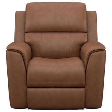 Flexsteel Henry Power Recliner with Headrest and Lumbar in Caramel, , large