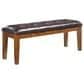 Ashley Ralene Upholstered Dining Bench in Medium Brown, , large