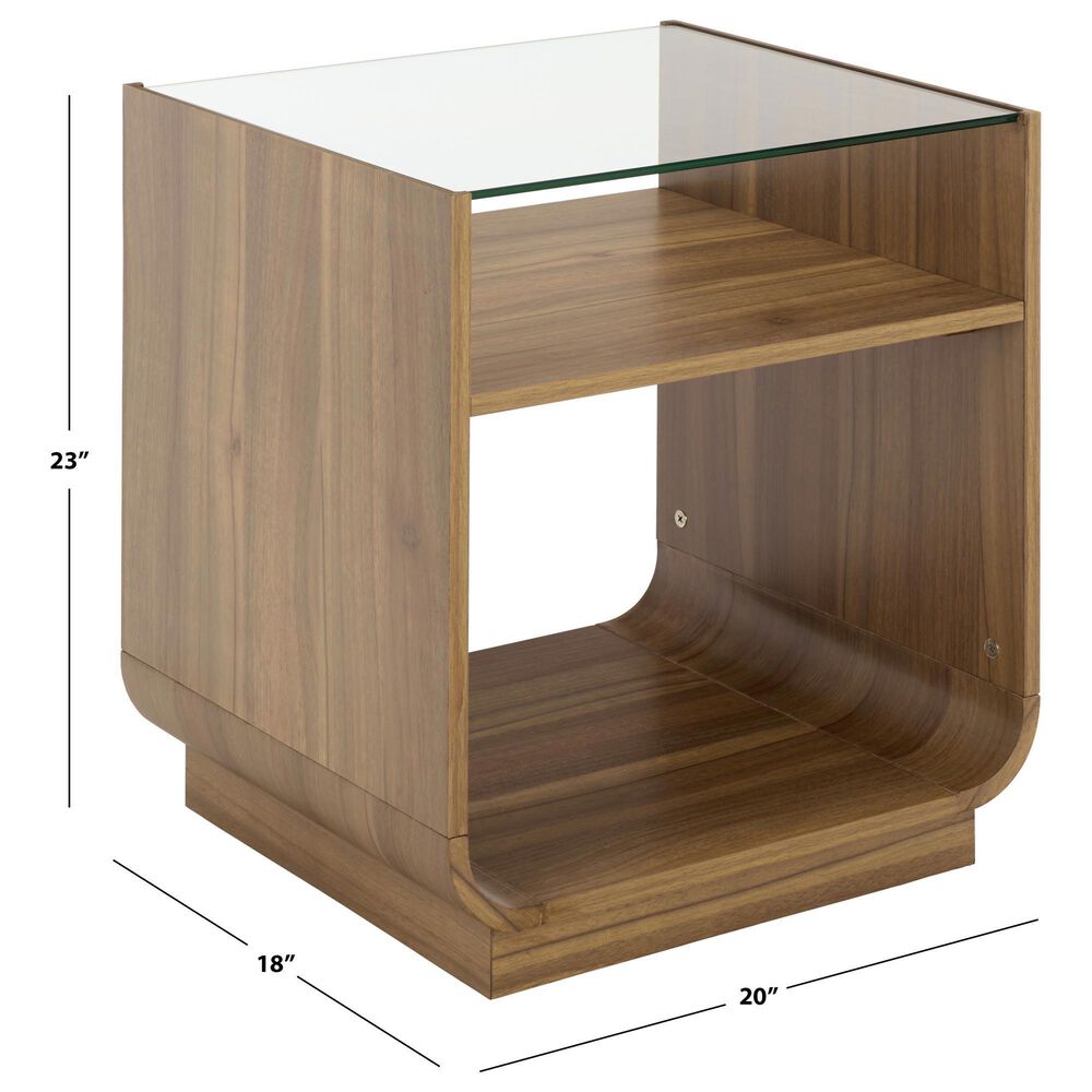 Safavieh Acres End Table in Dark Oak, , large