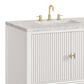James Martin Vanities Myrrin 36" Vanity in Bright White with 3 cm Eternal Jasmine Pearl Quartz Top, , large