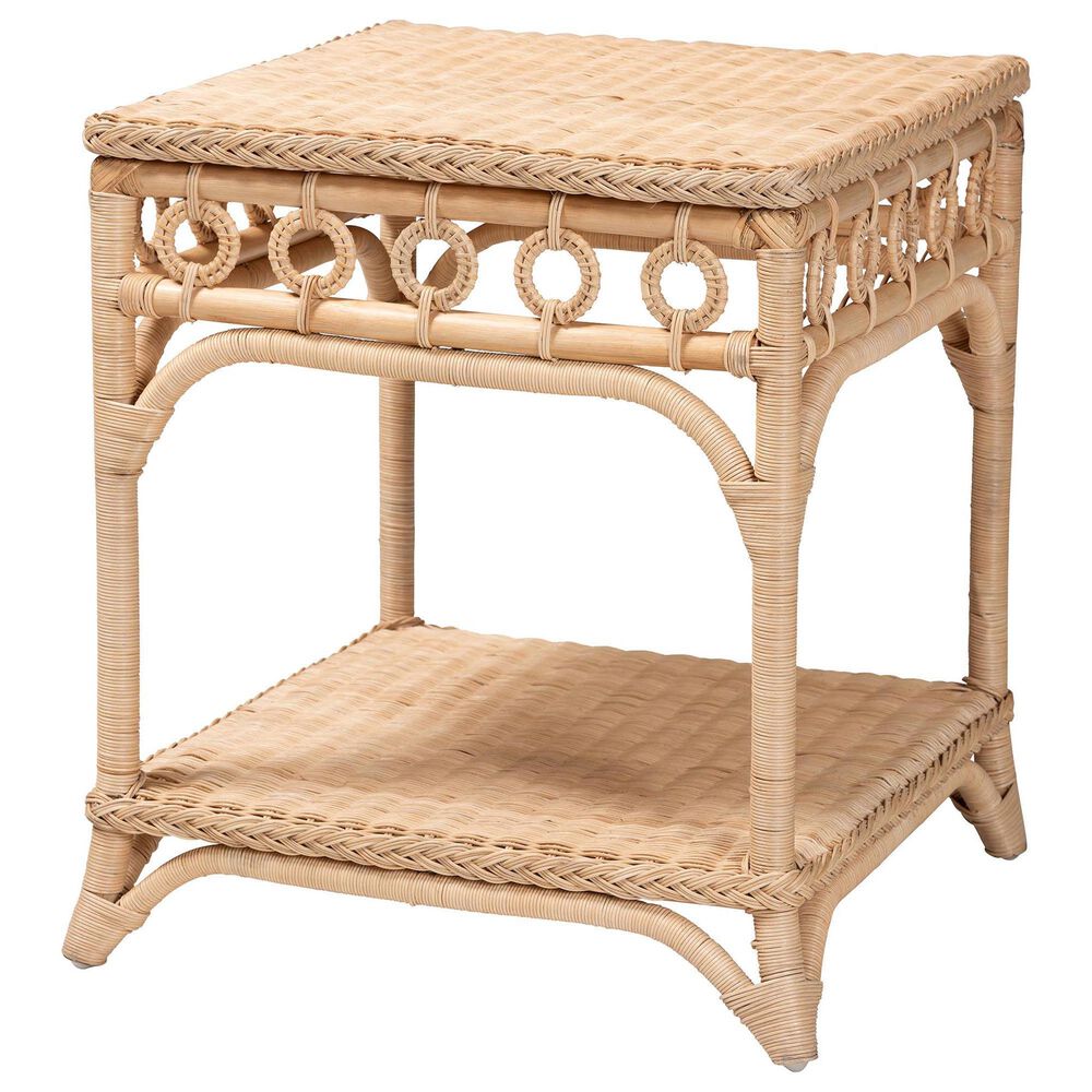 Baxton Studio Oxford End Table in Natural Brown, , large