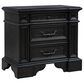 Sasha Lee Tech 3 Drawer Nightstand in Warm English Oak with USB Ports AC Outlets and Wireless Charging, , large