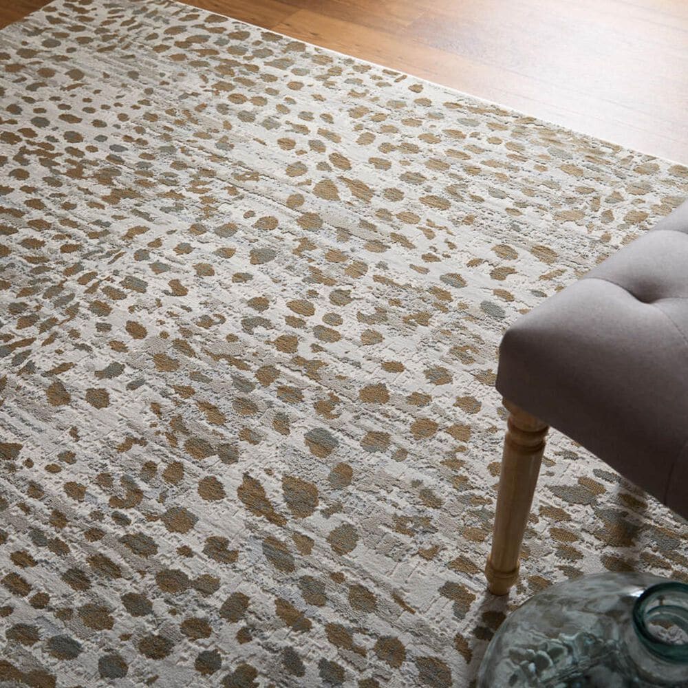 Feizy Waldor Animal Print Beige 6&#39;7&quot; x 9&#39;6&quot; Area Rug, , large