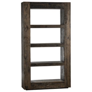 Crestview Collection Aspen 4-Shelf Etagere Bookcase in Stained Brown, , large
