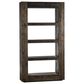 Crestview Collection Aspen 4-Shelf Etagere Bookcase in Stained Brown, , large