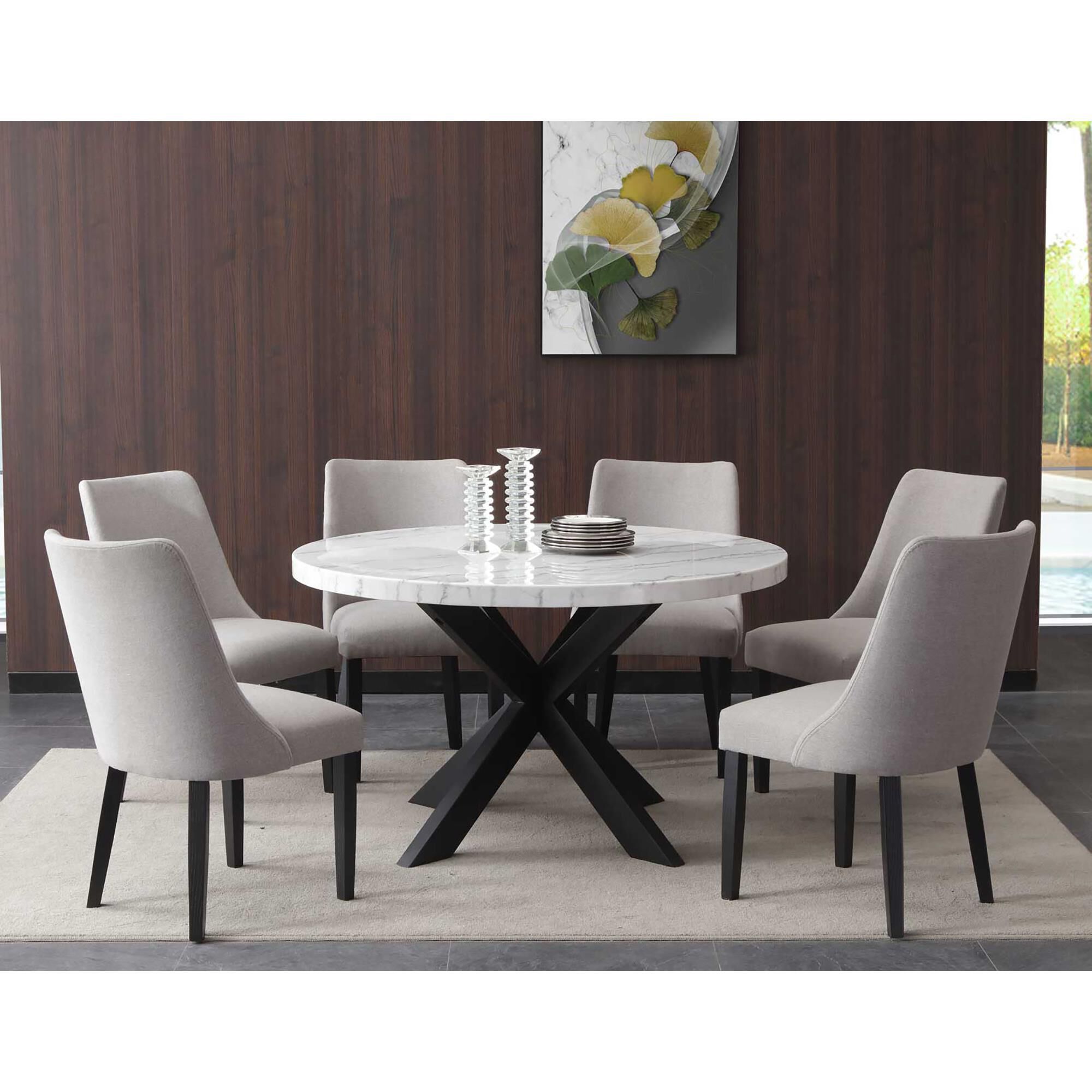 Large round dining table for sales 8