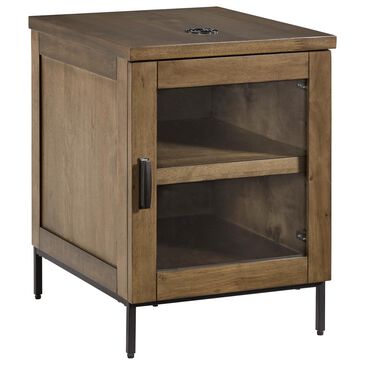 Ashley Torlanta Chairside End Table in Brown and Matte Black, , large