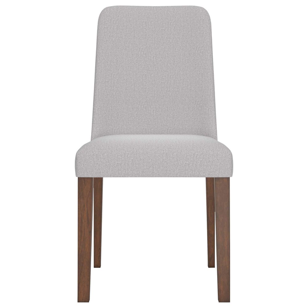 Ashley Lyncott Dining Chair with Gray Cushion in Medium Brown, , large