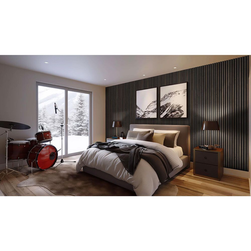 MS International Acoustic Wood Slat Umber 9.5&quot; x 120&quot; Wall Panels, , large