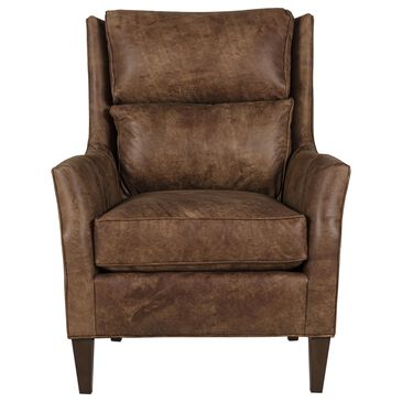Huntington House Leather Accent Chair in Brown, , large