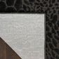 Nourison Desire Charcoal and Silver 9" x 12" Area Rug, , large