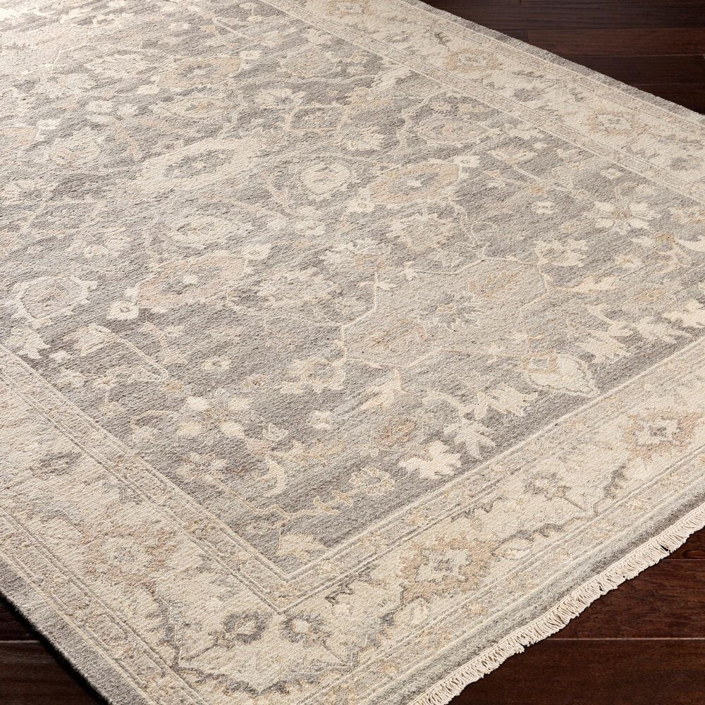 Surya Soumek 10&#39; x 14&#39; Medium Gray, Charcoal, Cream, Light Brown and Beige Area Rug, , large