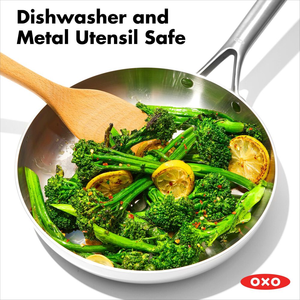Green Pan Mira 10" Open Frypan Uncoated in Stainless Steel, , large