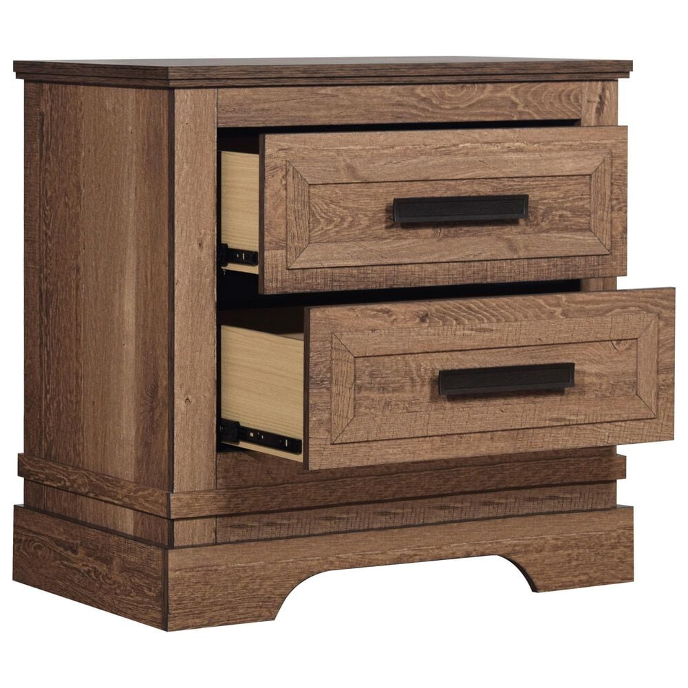 New Heritage Design Coventry Hall 2-Drawer Nightstand in Pecan, , large