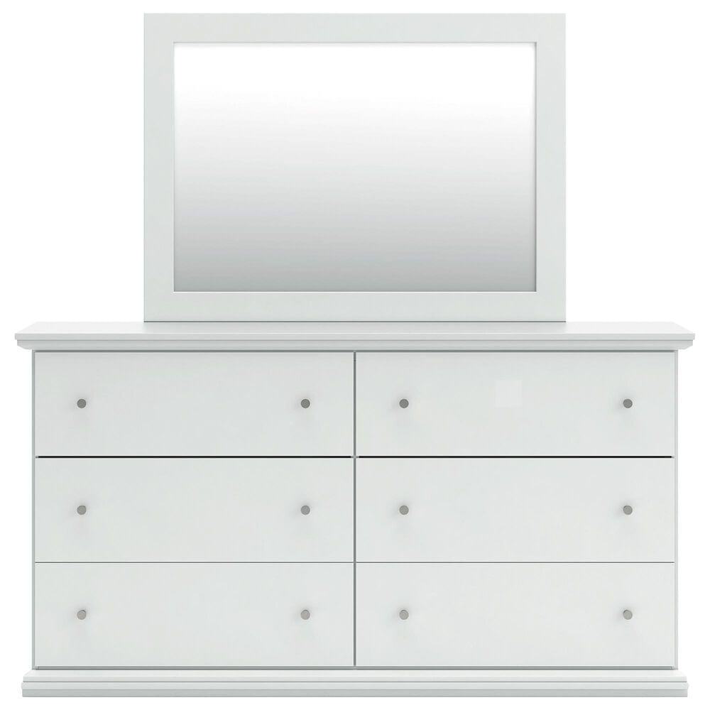 Ashley Bostwick Shoals 5-Piece King Panel Bedroom Set in White, , large
