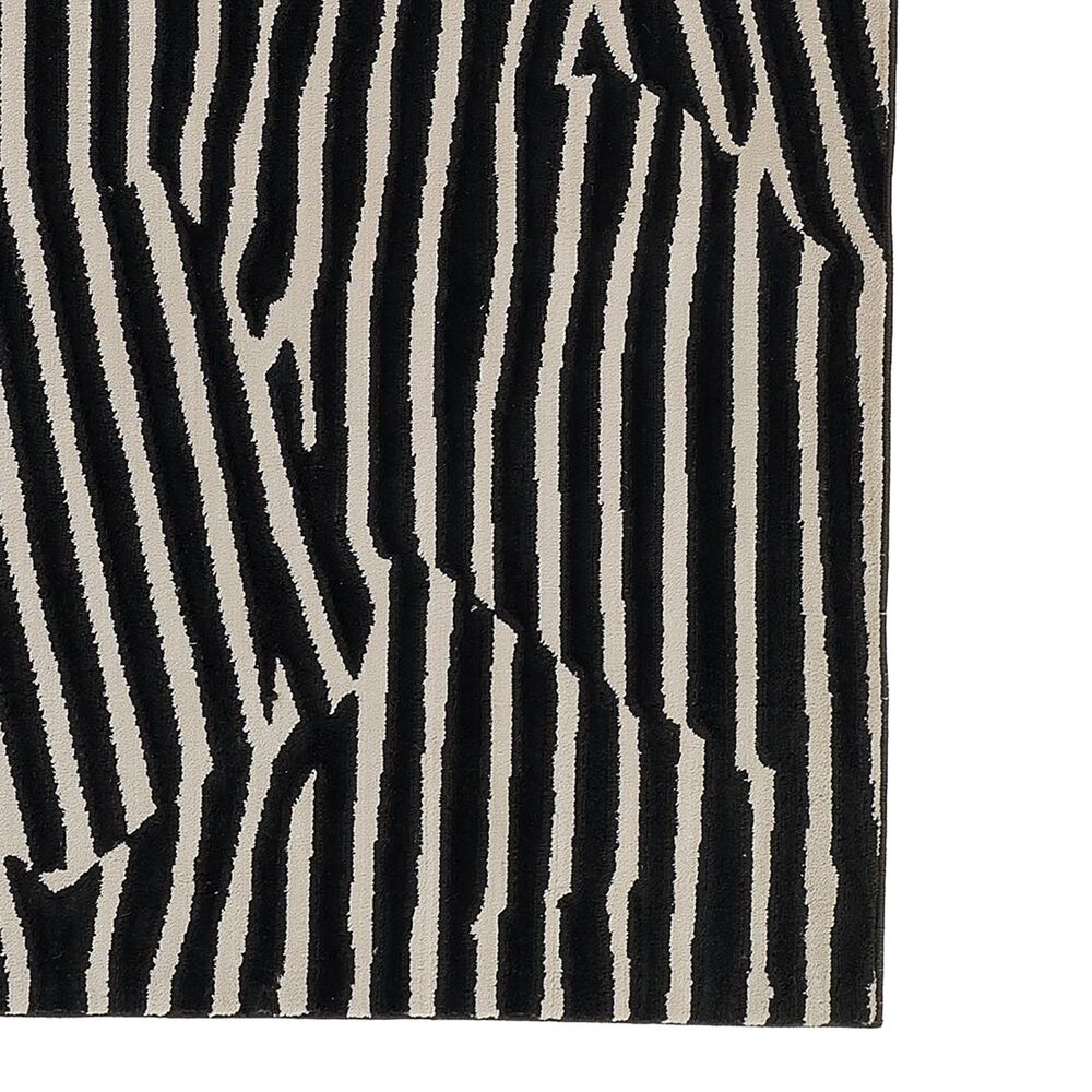 Momeni Xander Geometric 2&#39; x 8&#39; Black Runner, , large