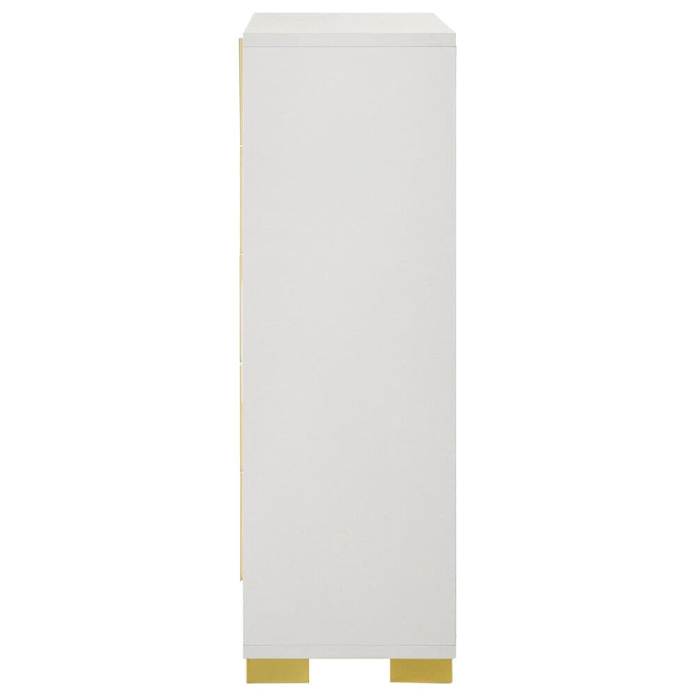 Pacific Landing Marceline 5-Piece Queen Bed Set in White, , large