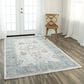 RIZZY Elite 10" x 13" Ivory and Light Grey Area Rug, , large