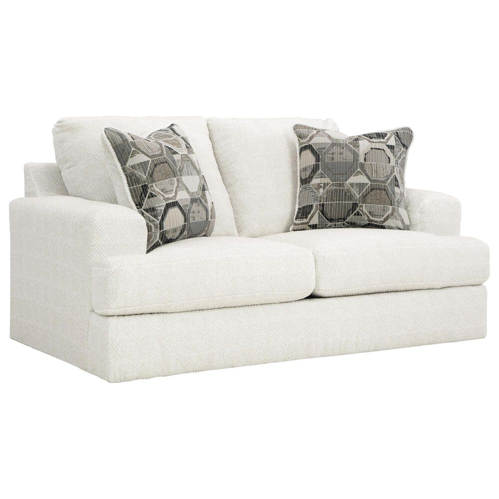 Ashley Karinne Stationary Loveseat in Linen, , large