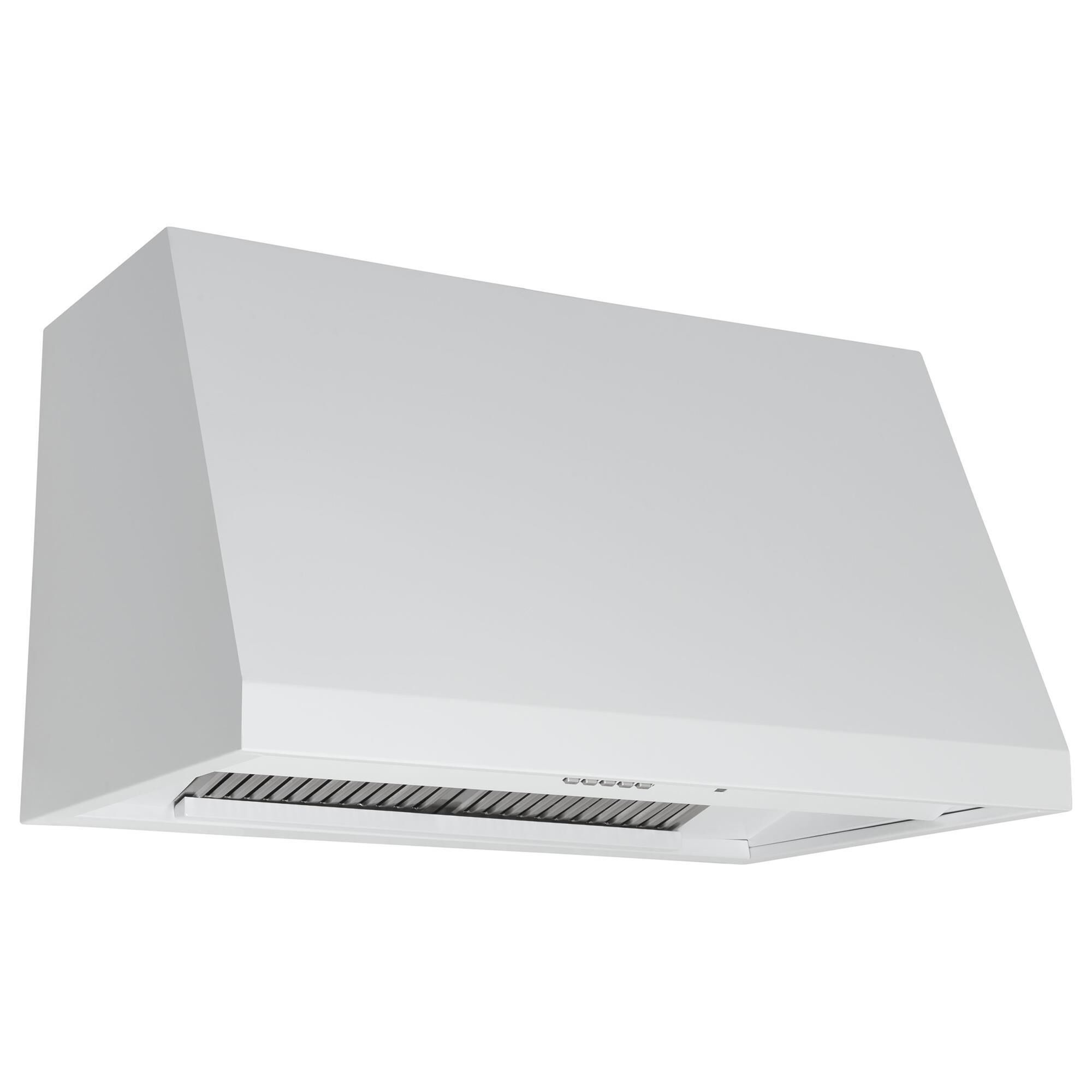 30 white shop range hood